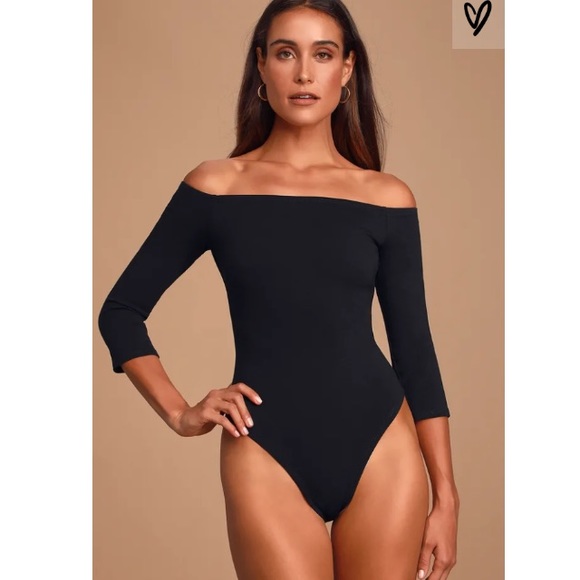 SOLD✔️1/13: Lulus Like a Bird Black Bodysuit - Picture 2 of 12